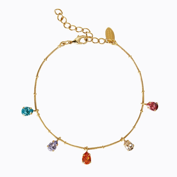 Estelle Ankel Chain Gold Rainbow Combo - Caroline Svedbom - Snabb leverans - Nordic Spectra