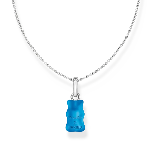 HARIBO Halsband med Blå Gummibjörn - Thomas Sabo - Snabb leverans & paketinslagning - Nordic Spectra