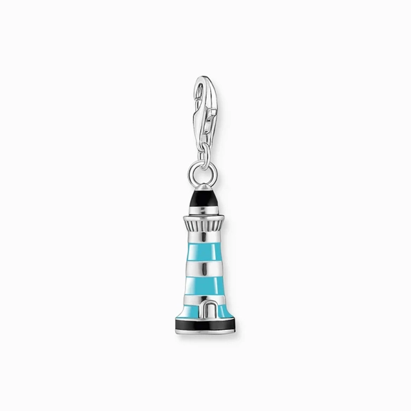 Charm-Anhänger türkiser Leuchtturm Silber - Thomas Sabo - Nordic Spectra