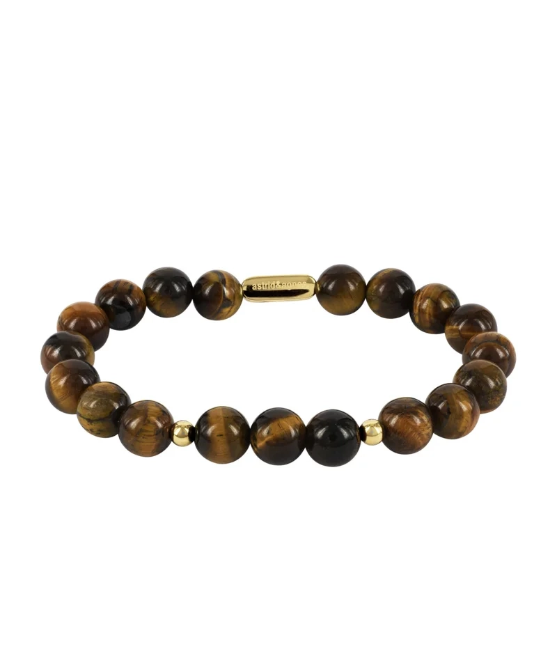 Astrid & Agnes - GINA 8 mm Armband Brunt