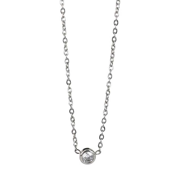 LILLY Kort Halsband 4 mm Kristall/Stål - Astrid & Agnes - Snabb frakt & paketinslagning - Nordicspectra.se