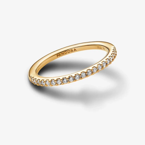 Glittrande Bandring Guld - PANDORA - Snabb leverans & paketinslagning - Nordic Spectra