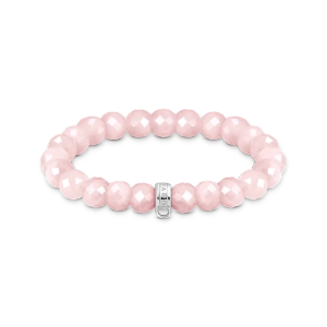 Charm-Armband Rosenquarz-Beads oval - Thomas Sabo - Nordic Spectra