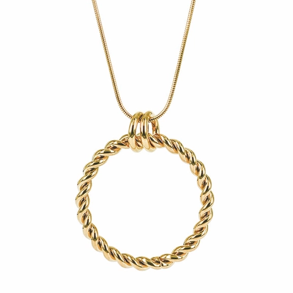 TWIST Långt Halsband Guld - Astrid & Agnes - Snabb frakt & paketinslagning - Nordicspectra.se