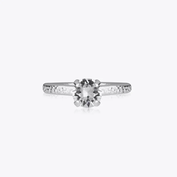 Natti Ring Rhodium Crystal - Caroline Svedbom - Nopea toimitus ja lahjapakkaus - Nordic Spectra
