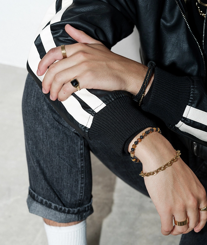 NEO Ring Guld/Svart - AROCK - Trendiga herrsmycken - Nordic Spectra