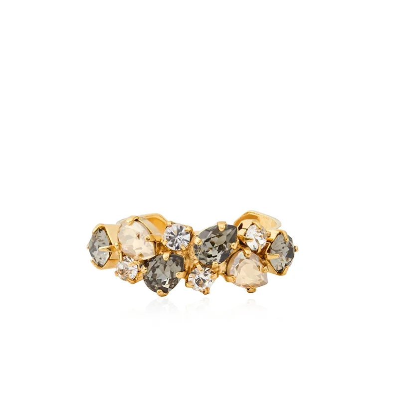 Caroline Svedbom – Gabriella Ring Gold Black Golden Combo