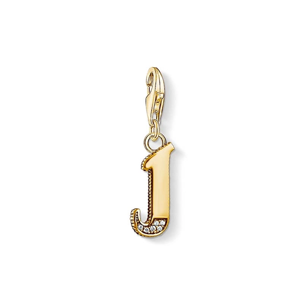 Berlock Bokstav J Guld Thomas Sabo - Thomas Sabo berlock - Snabb frakt & paketinslagning - Nordicspectra.se