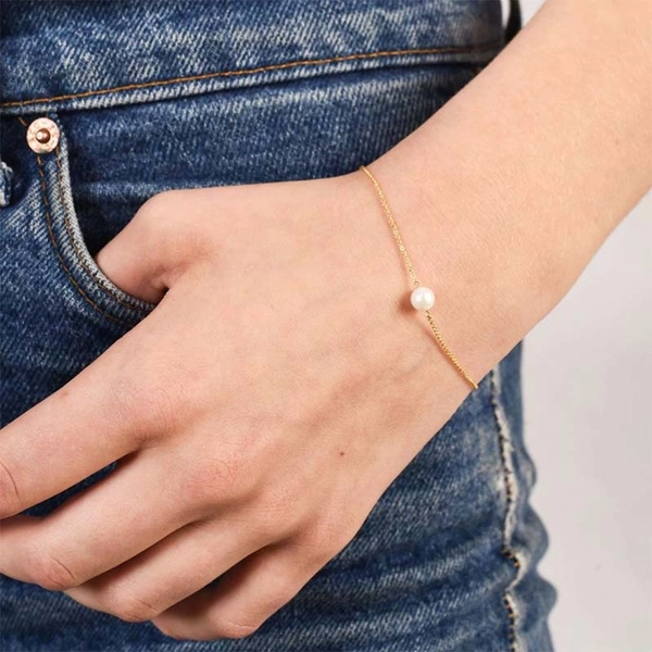 Pearl Bracelet Gold - Sophie By Sophie - Snabb frakt & paketinslagning - Nordicspectra.se