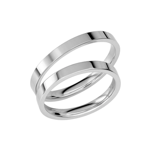 SR1037-2.5 Platina - Vigsel- & förlovningsringar - Schalins - Fri storleksändring* - Nordic Spectra