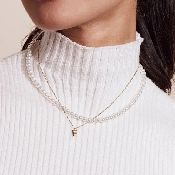 Letter Necklace A-Ö Gold - Edblad - Snabb leverans - Gratis paketinslagning