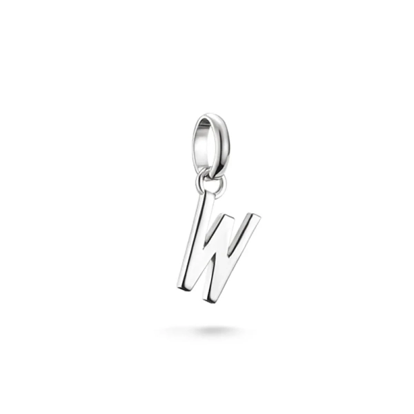 CC Connect Bokstav W i silver