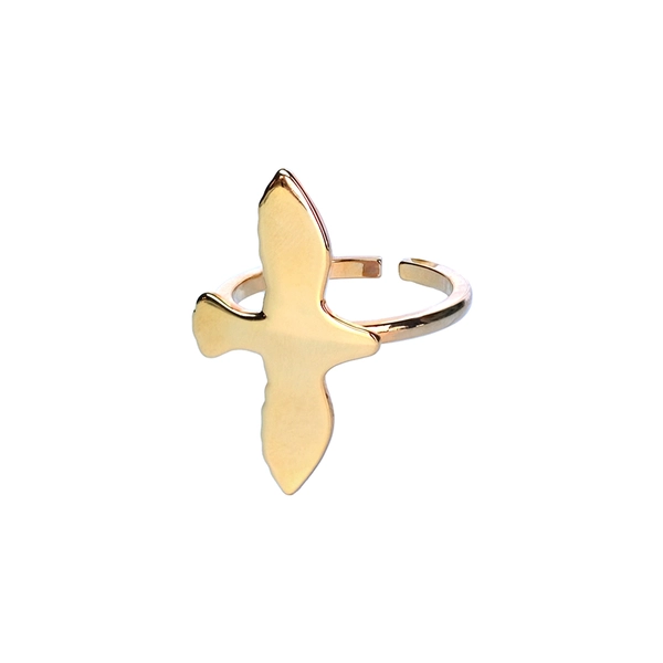 Dove Ring L Gold - Emma Israelsson - Suuri valikoima & ilmainen lahjapaketointi - Nordic Spectra