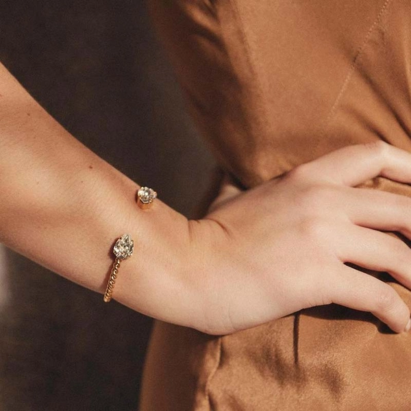 Mini Drop Bracelet Gold Crystal - Caroline Svedbom - Nopea toimitus ja lahjapakkaus - Nordic Spectra