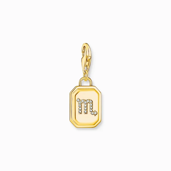 Charm-Anhänger Sternzeichen Skorpion mit Steinen Gold - Thomas Sabo - Nordic Spectra