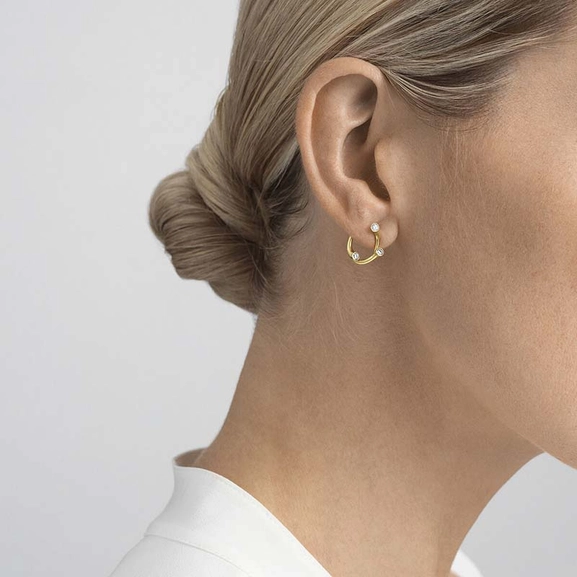 Magic Örhängen Guld med 0.21 ct Diamanter - Georg Jensen örhängen - Snabb frakt & paketinslagning - Nordicspectra.se