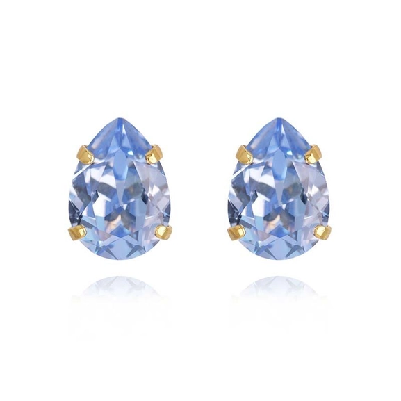 Mini Drop Stud Earrings Gold Light Sapphire - Caroline Svedbom - Nopea toimitus ja lahjapakkaus - Nordic Spectra