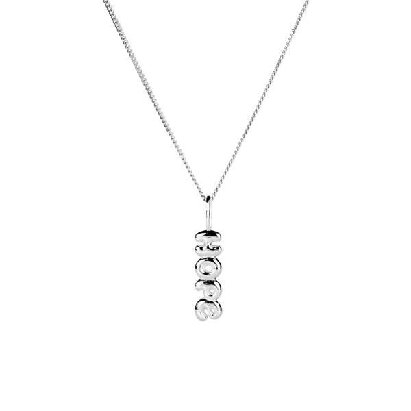 Hope bubble necklace silver