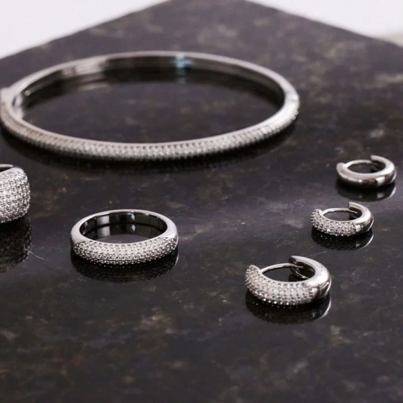 Luxe Hoops Silver - Edblad - Snabba leveranser - Gratis paketinslagning