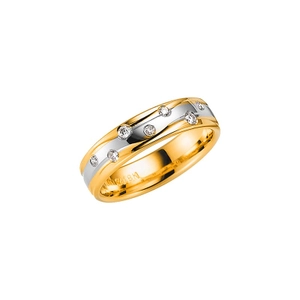 Davos All Gold/White Gold - Wedding & engagement rings - Schalins - Scandinavian design - Nordic Spectra