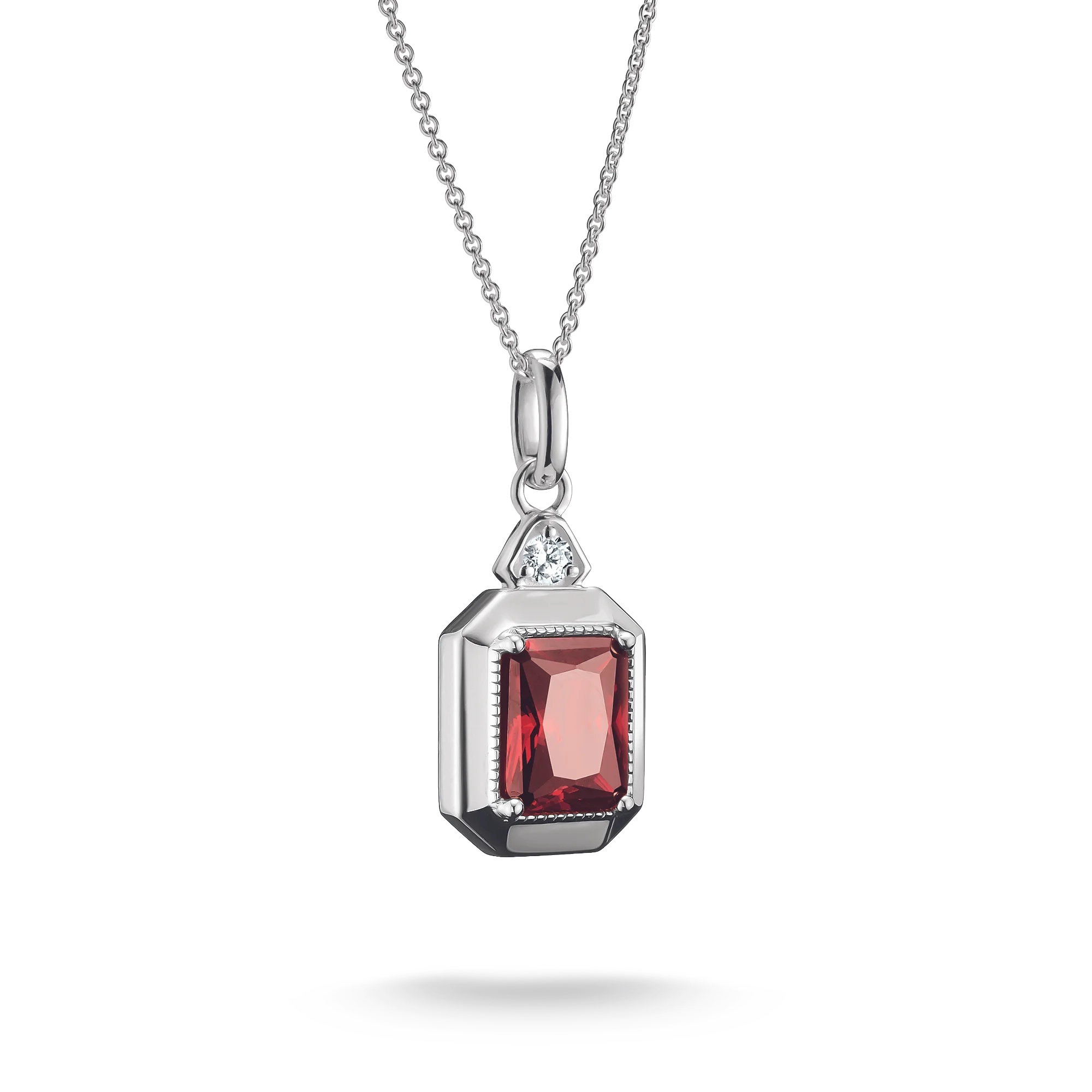 Thomas Sabo - Oktagonslipad R&ouml;d Sten Elyndra Halsband