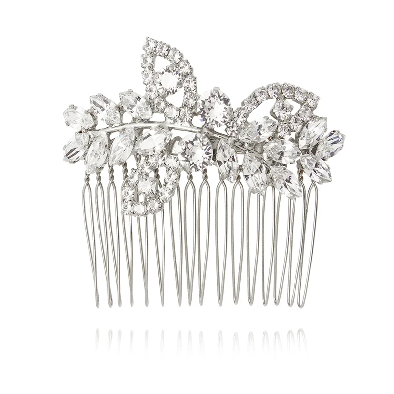 Best Day Ever Hairpin Rhodium Crystal
