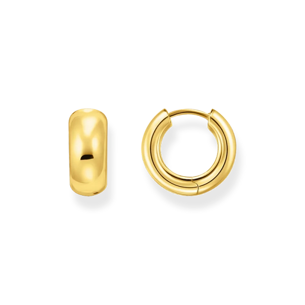 Klassiska Mini Chuncky Örhängen Guld - Thomas Sabo - Snabb leverans & paketinslagning - Nordic Spectra