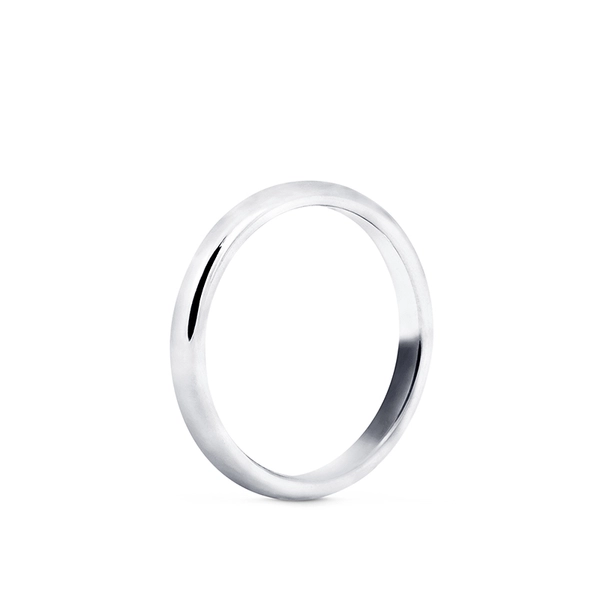 1946 Ring Välvd 3 mm Platina - Nordic Spectra - Förstärker livets stora händelser - Nordic Spectra
