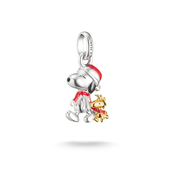 CC Connect Snoopy & Woodstock Christmas Theme Charm - Thomas Sabo - Suuri valikoima & ilmainen lahjapaketointi - Nordic Spectra