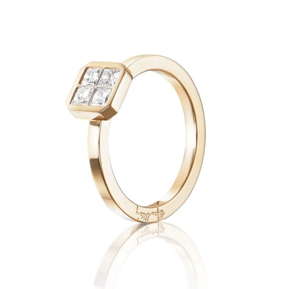 4 Love Ring 0.40 ct Gold - Efva Attling ringar - Snabb frakt & paketinslagning - Nordicspectra.se