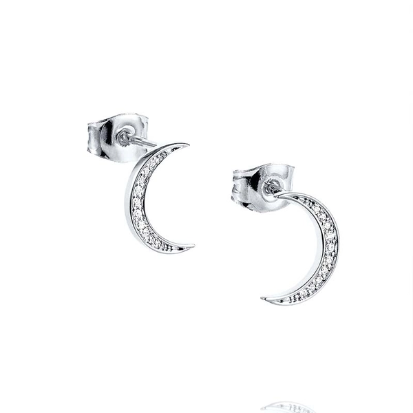 Pencez Moon & Stars Ear White Gold - Efva Attling - Skandinaviska Designsmycken - Nordic Spectra