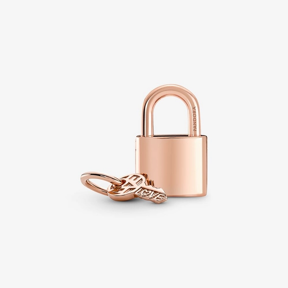 Hänglås & Nyckel Hängberlock Rosé - PANDORA - Snabb frakt & paketinslagning - Nordicspectra.se