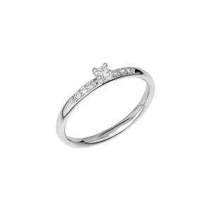 Glint A01 White Gold - Wedding & engagement rings - Schalins - Scandinavian design - Nordic Spectra