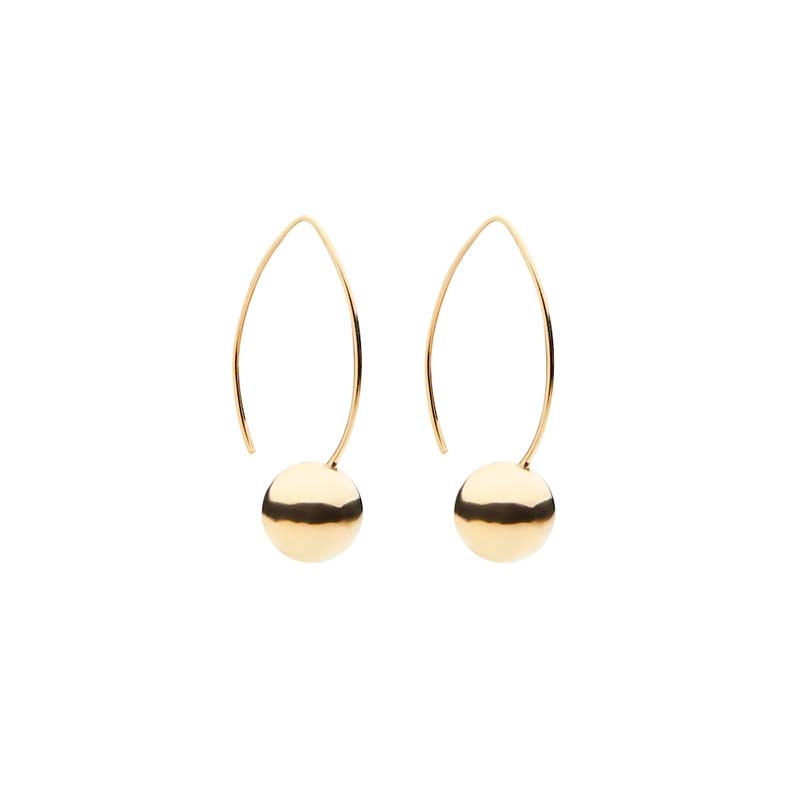 CU Jewellery - Globe Long Ear Gold