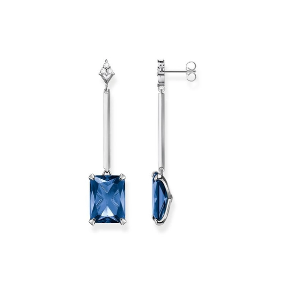 Ohrringe Lange Blauer Stein Silber von Thomas Sabo, Schneller Versand - Nordicspectra.de