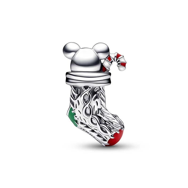 Festive Mouse & Stocking Charm - PANDORA - Suuri valikoima & ilmainen lahjapaketointi - Nordicspectra.fi