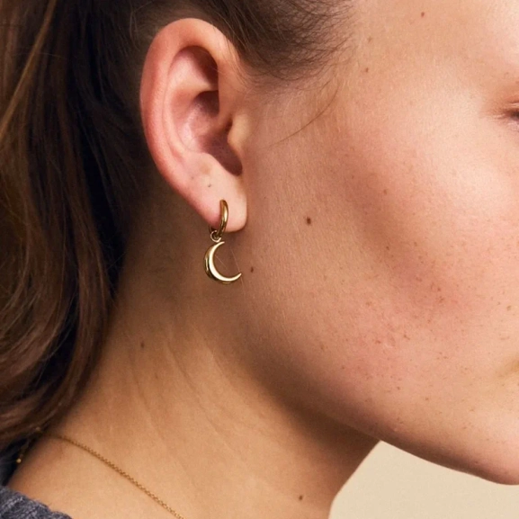 New Moon Hoops Gold - Edblad - Snabb leverans - Gratis paketinslagning