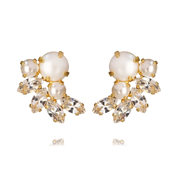 Electra Earrings Gold Pearl / Crystal - Caroline Svedbom - Nopea toimitus ja lahjapakkaus - Nordic Spectra