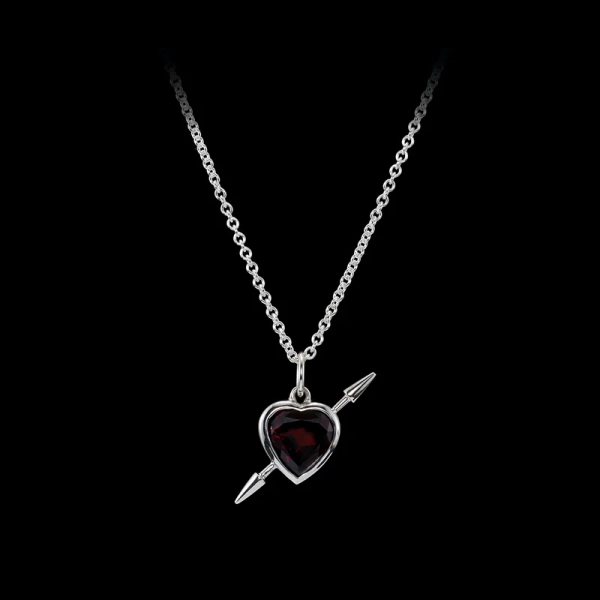 Rebel Love Necklace Red Garnet - Maria Nilsdotter - Schmuck im skandinavischen Design - Nordic Spectra