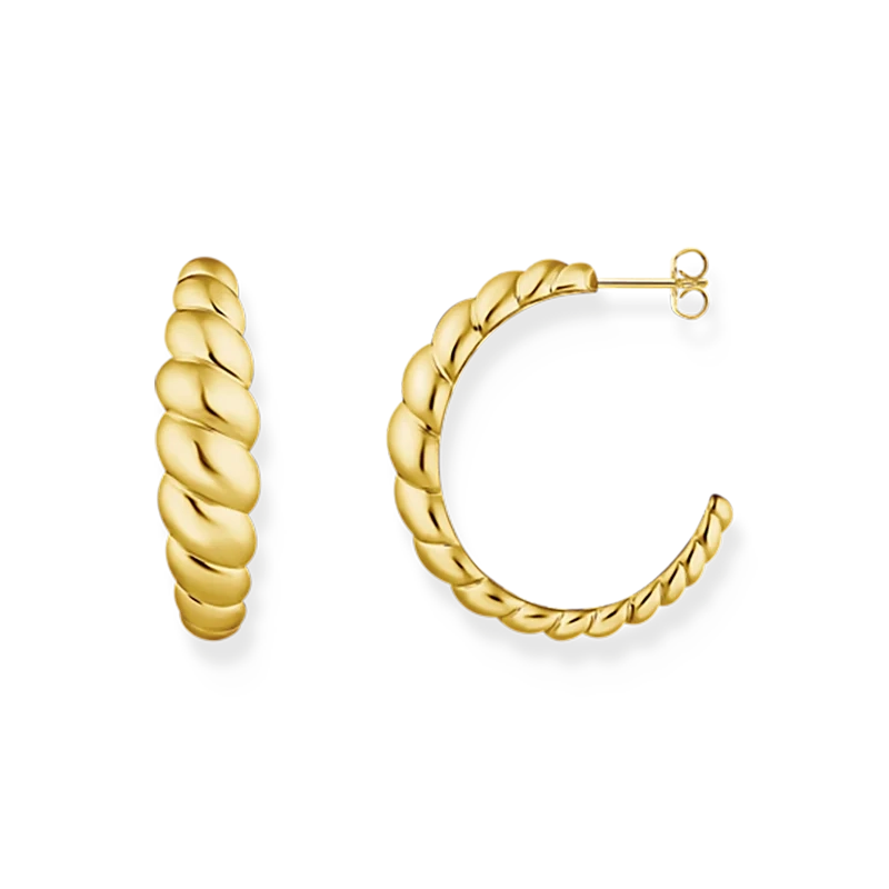 Thomas Sabo - Organiskt Formade Hoops Guld