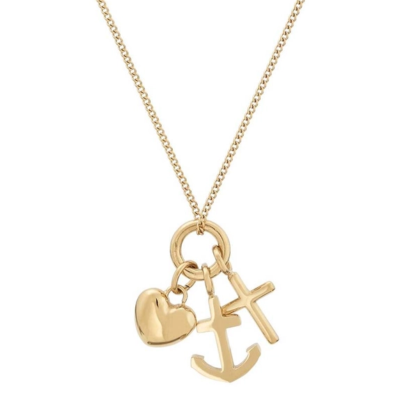 Faith Hope Love Necklace Gold - Edblad - Snabb frakt & paketinslagning - Nordicspectra.se
