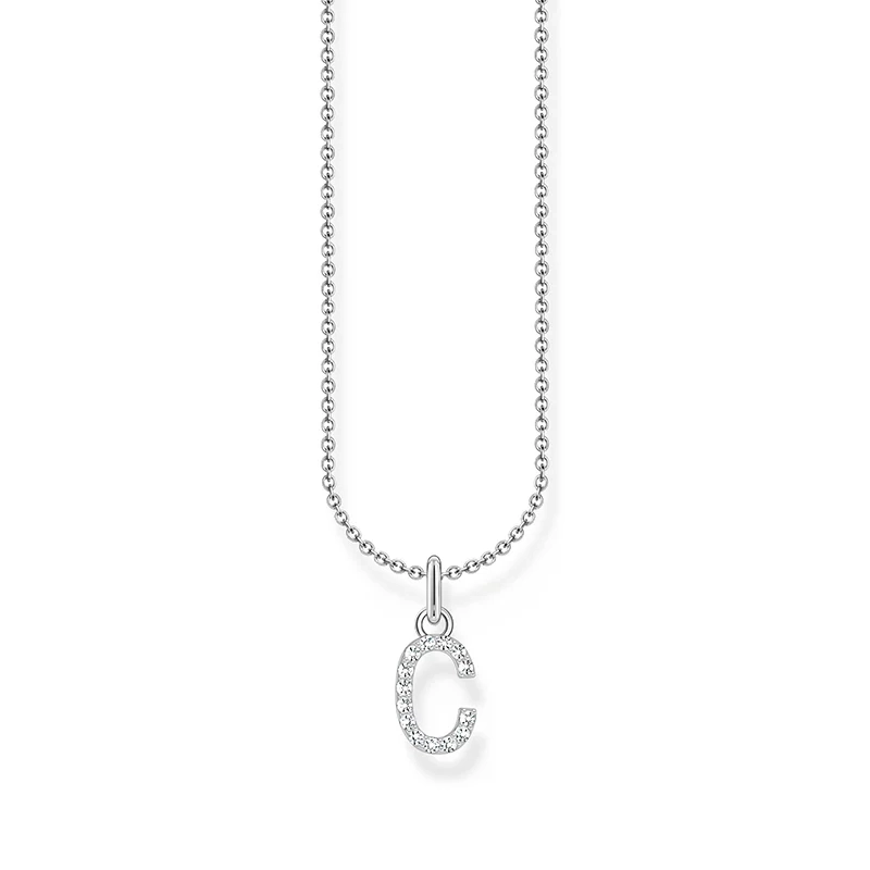 Thomas Sabo - Glittrande Bokstavshalsband C