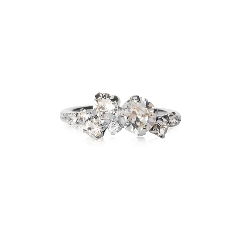 Caroline Svedbom - Stardust Ring Rhodium Crystal