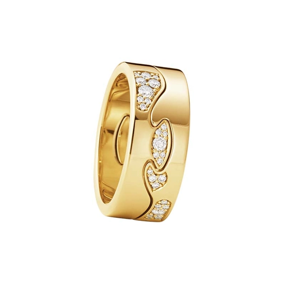 Fusion 2-delad Ring RG/RG Moln Pavé - Georg Jensen örhängen - Snabb frakt & paketinslagning - Nordicspectra.se