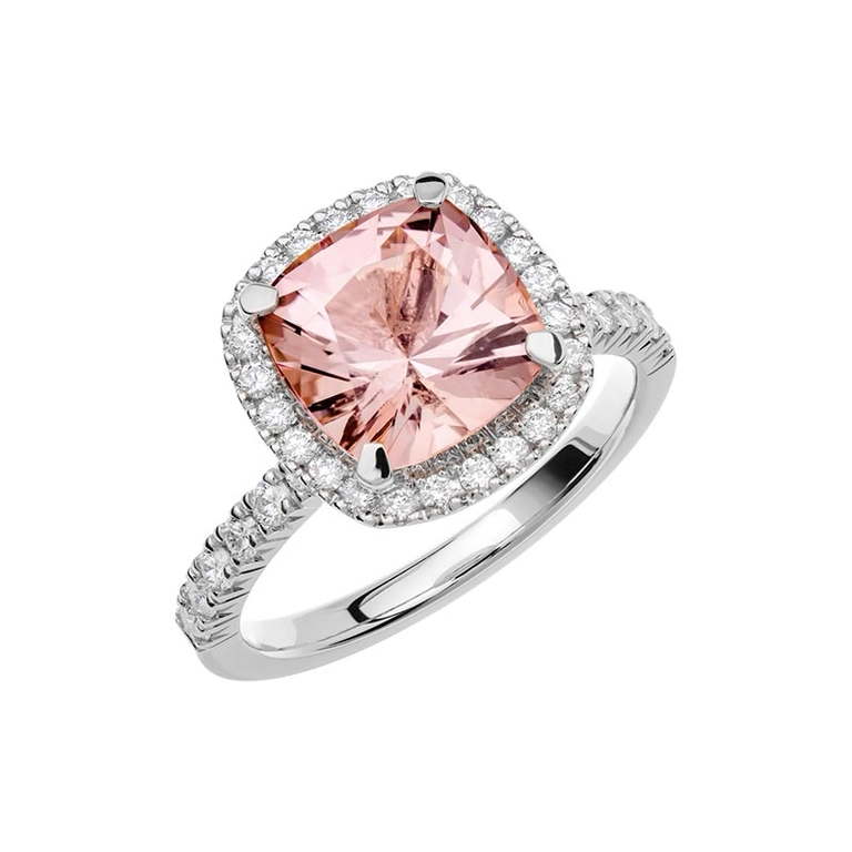 Schalins Fairytale 12 18K Morganit 2.8 ct Vitguld  - Nordicspectra.se