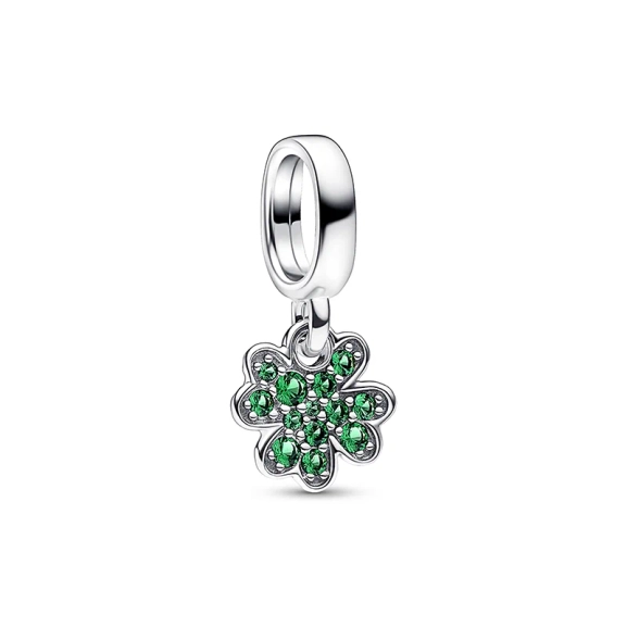 Vierblättriges Kleeblatt Charm-Anhänger