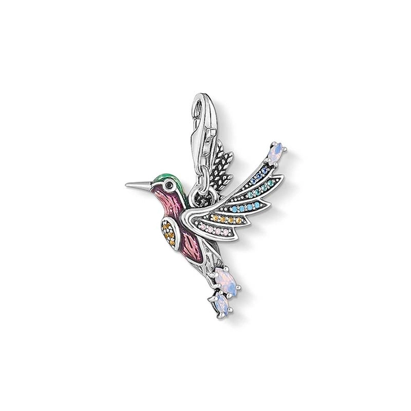 Kolibri med Färgglada Stenar Berlock - Thomas Sabo berlock - Snabb frakt & paketinslagning - Nordicspectra.se