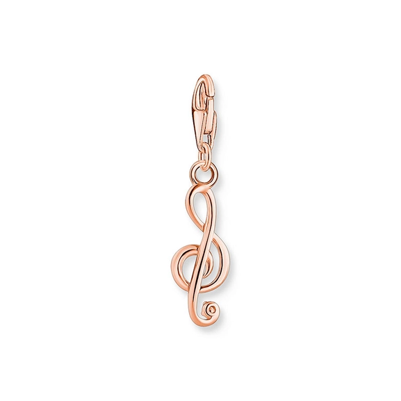 Charm-hängsmycke G-klav Roséguld - Thomas Sabo berlock - Snabb frakt & paketinslagning - Nordicspectra.se