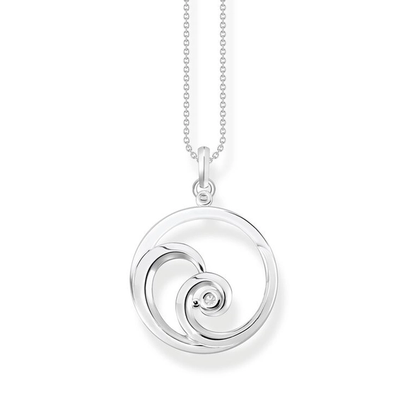 Kette Welle Mit Weißen Steinen von Thomas Sabo, Schneller Versand - Nordicspectra.de