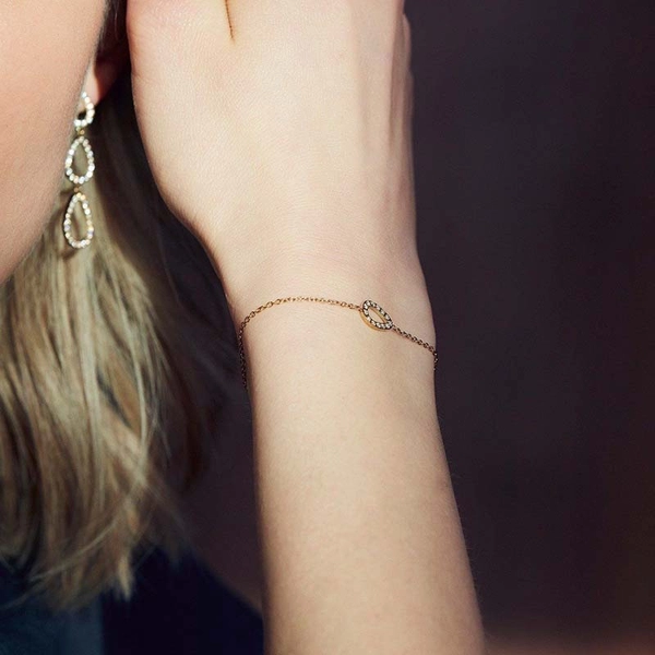 Sander Contour Bracelet CZ Gold - Edblad - Snabb frakt & paketinslagning - Nordicspectra.se